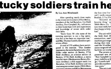 This Month in Fort McCoy History — January 2025