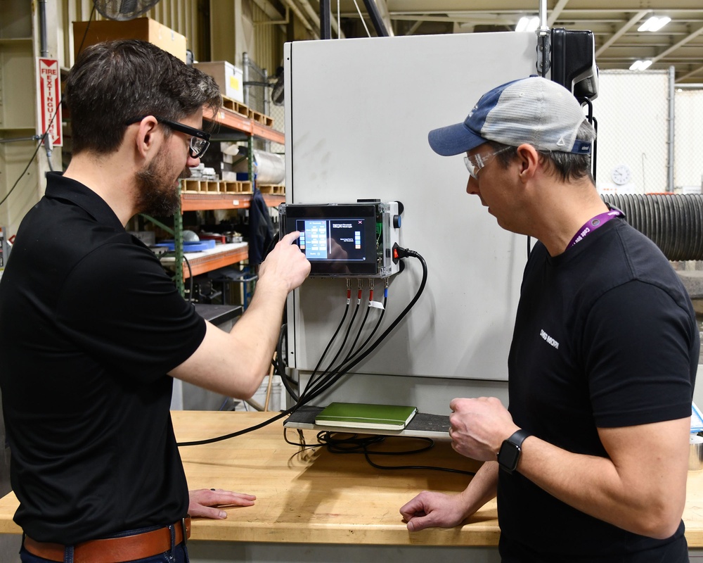 Sensor Kits Installed in Shipyard's Inside Machine Shop