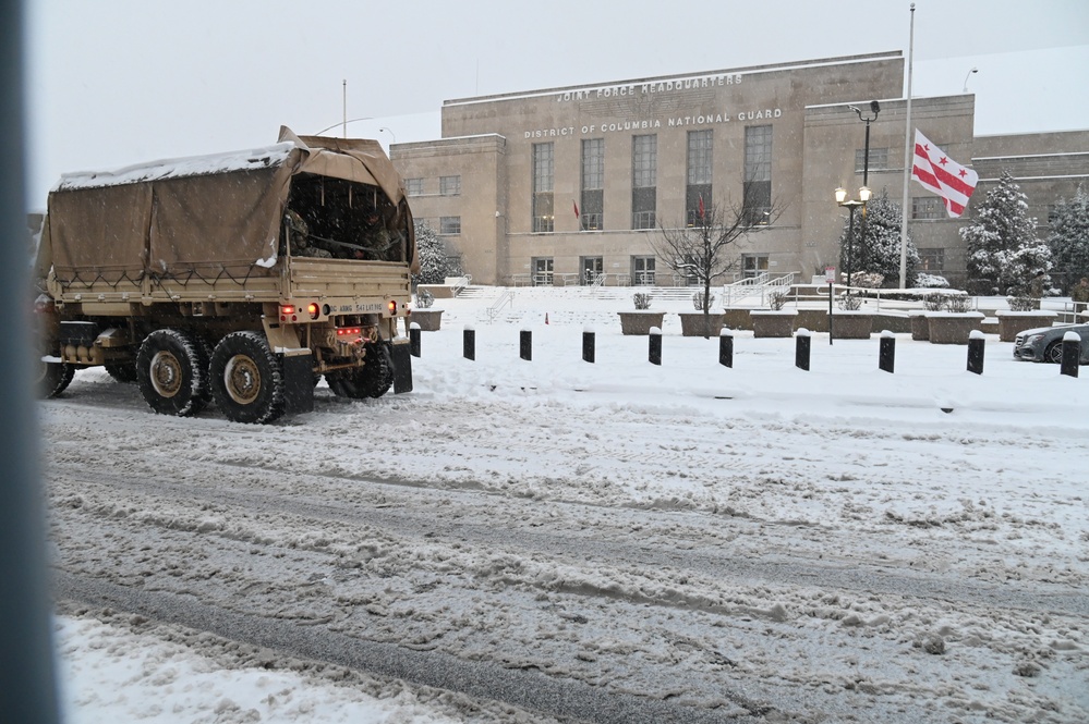 D.C. National Guard supports District's public safety mission following snow storm