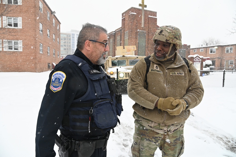 D.C. National Guard supports District's public safety mission following snow storm