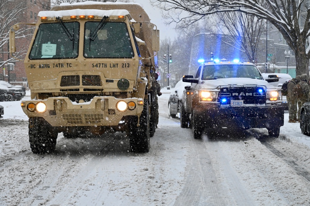 D.C. National Guard supports District's public safety mission following snow storm