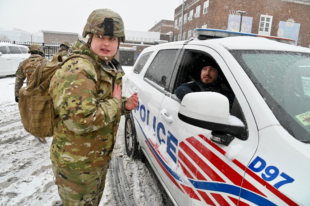 D.C. National Guard supports District's public safety mission following snow storm