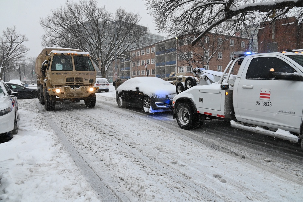 D.C. National Guard supports District's public safety mission following snow storm