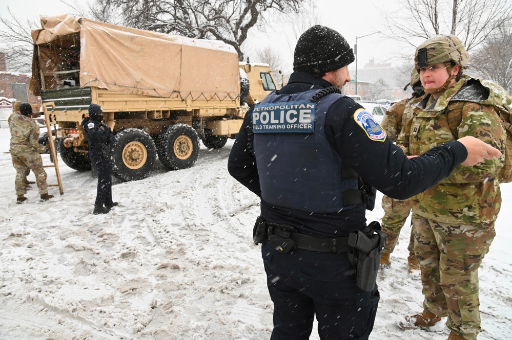 D.C. National Guard supports District's public safety mission following snow storm