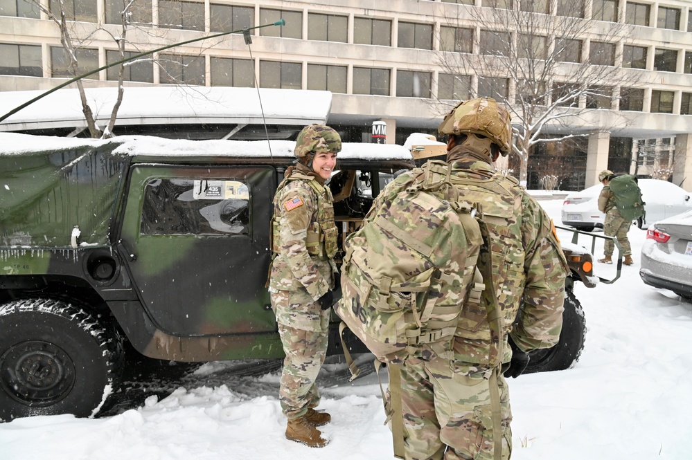 D.C. National Guard supports District's public safety mission following snow storm