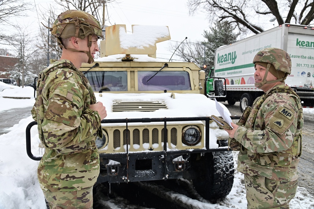 D.C. National Guard supports District's public safety mission following snow storm