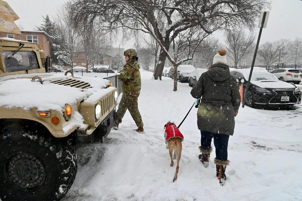 D.C. National Guard supports District's public safety mission following snow storm