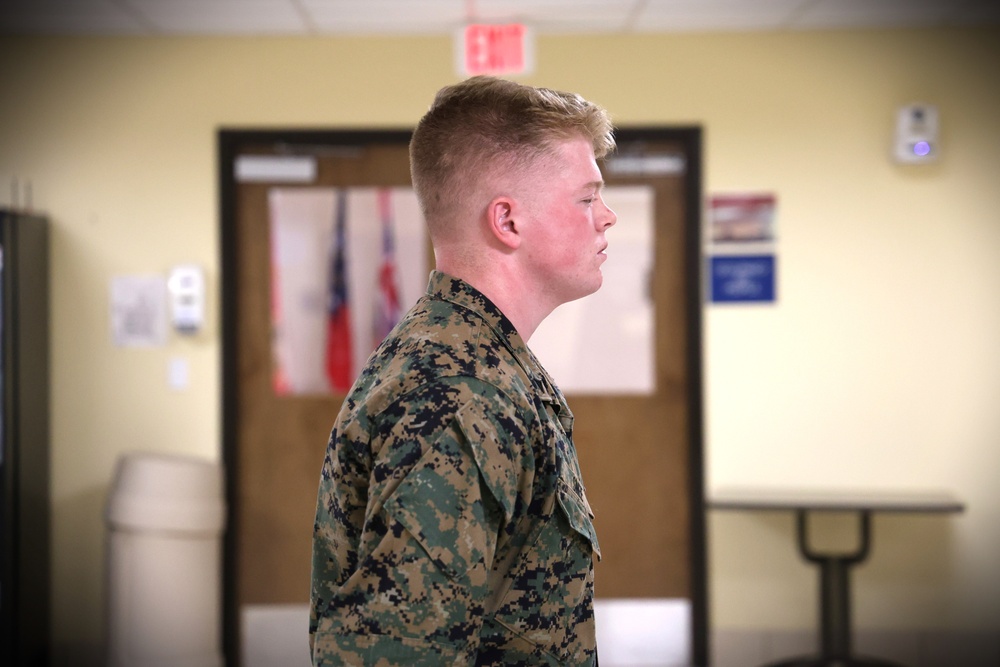 LCpl. Aidan T. Snee named Marine Corps Logistics Command’s Marine of the Quarter for the fourth quarter of calendar year 2024.