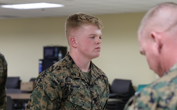 LCpl. Aidan T. Snee named Marine Corps Logistics Command’s Marine of the Quarter for the fourth quarter of calendar year 2024.