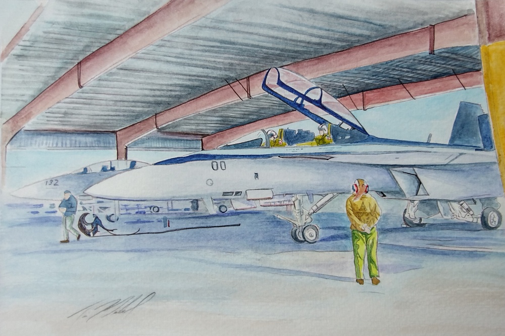 TOPGUN: Maverick F/A-18E/F Super Hornet Watercolor