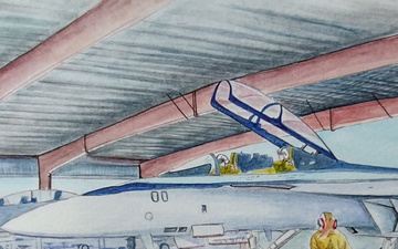 TOPGUN: Maverick F/A-18E/F Super Hornet Watercolor