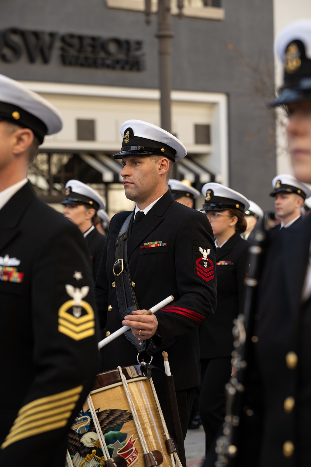 United States Navy Band kicks off the U.S. Navy's 250th Birthday at the Rose Parade