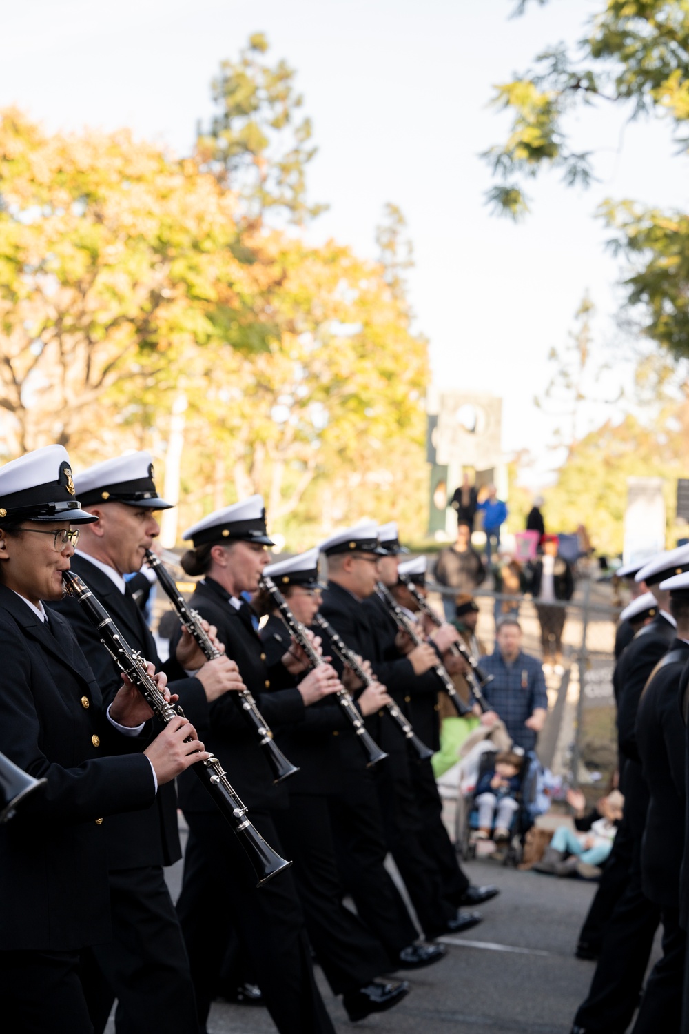 United States Navy Band kicks off the U.S. Navy's 250th Birthday at the Rose Parade