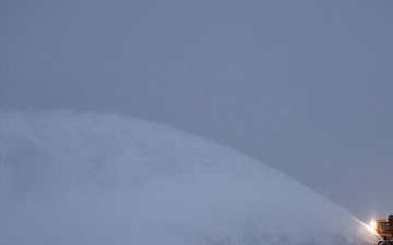 The quiet heroes: 316th CES works round the clock to ensure airfield is clear from snow, ice for Carter state funeral