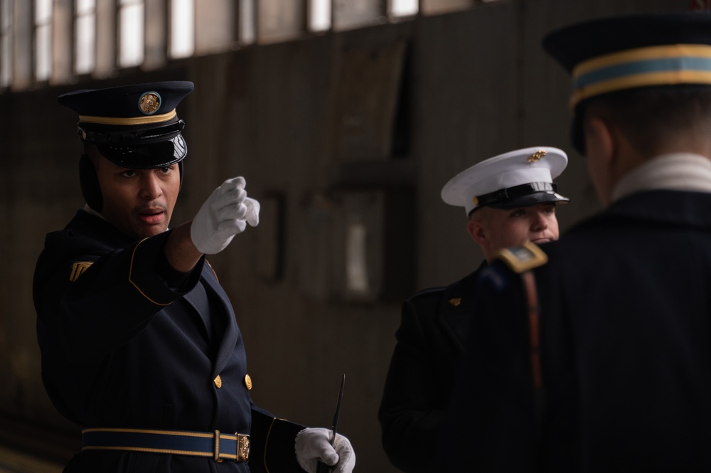 State Funeral rehearsal for former President Jimmy Carter