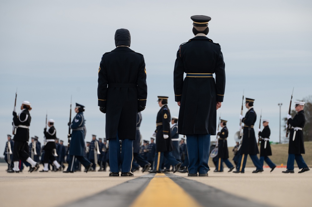 State Funeral rehearsal for former President Jimmy Carter