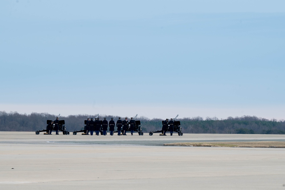 State Funeral rehearsal for former President Jimmy Carter