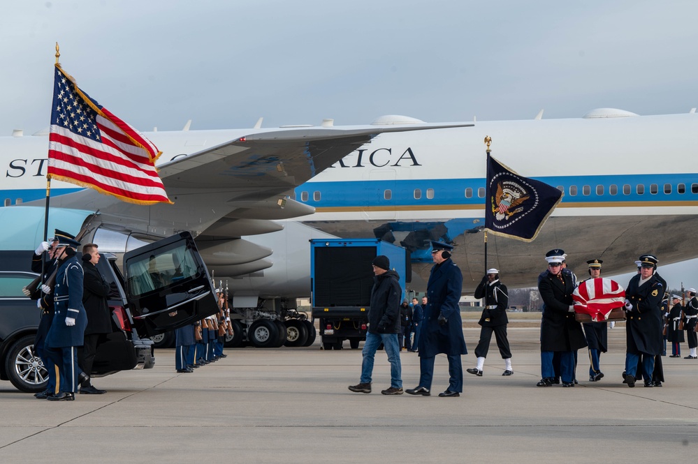 State Funeral rehearsal for former President Jimmy Carter