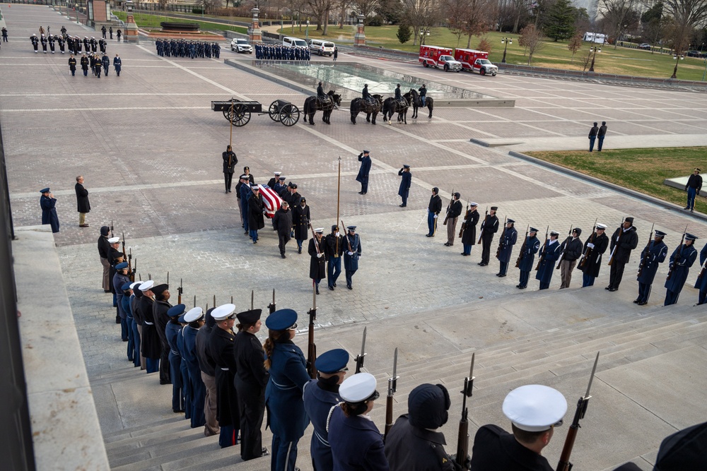 Rehearsal: Jimmy Carter State Funeral at the U.S. Capitol