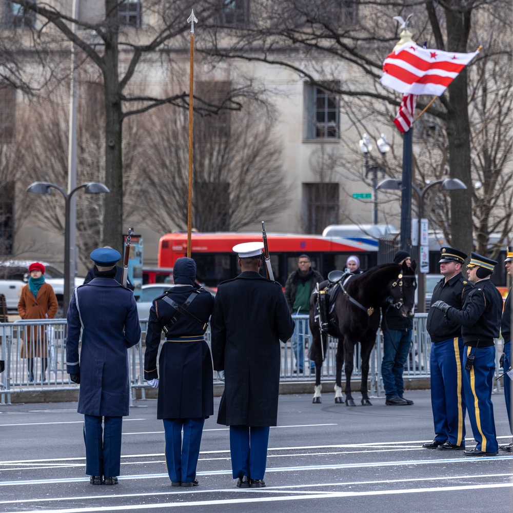 U.S. Service Members Conducts State Funeral Rehearsal