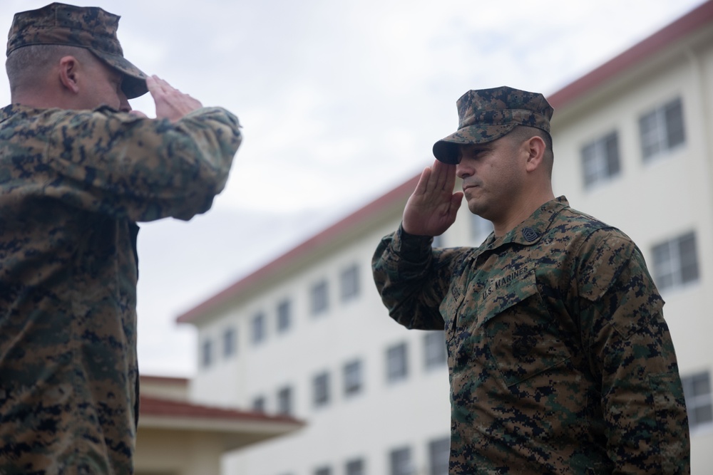 4th Marines Sgt. Maj. Melendez Promotion