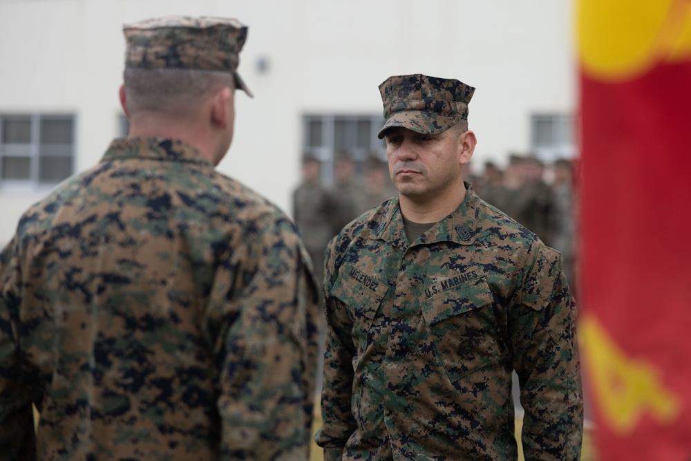 4th Marines Sgt. Maj. Melendez Promotion