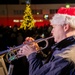 Sailors from the U.S. 7th Fleet Band participate in a Tree-Lighting Ceremony aboard Commander, Fleet Activities Yokosuka.