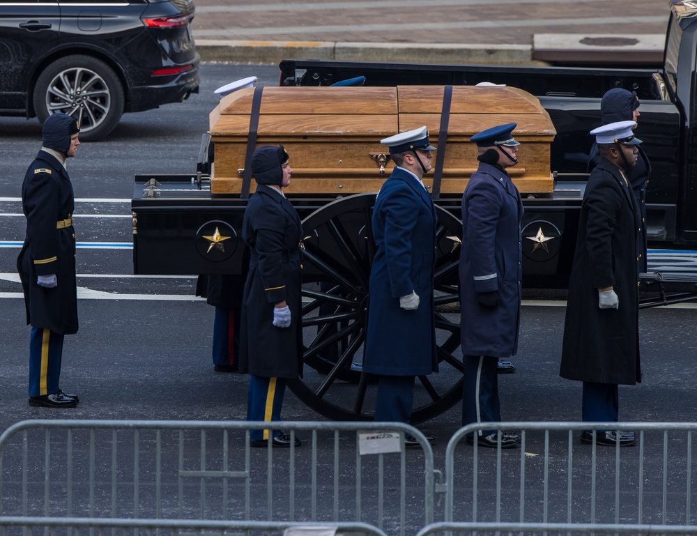 President Jimmy Carter's State Funeral Rehearsal