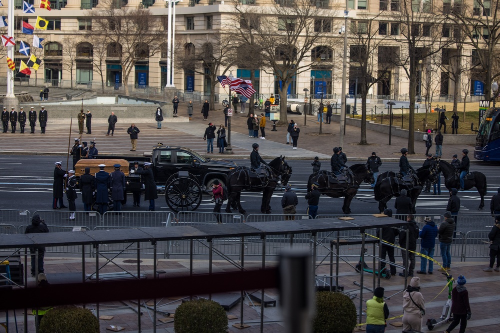 President Jimmy Carter's State Funeral Rehearsal