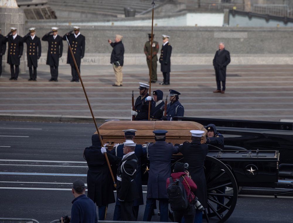 President Jimmy Carter's State Funeral Rehearsal