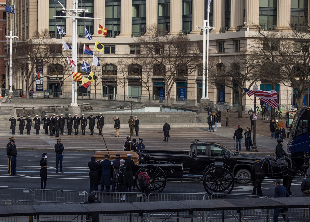 President Jimmy Carter's State Funeral Rehearsal