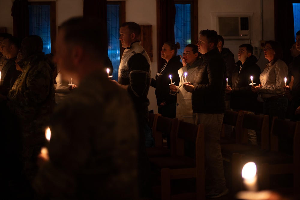 Candlelit Christmas Eve on Camp Bondsteel