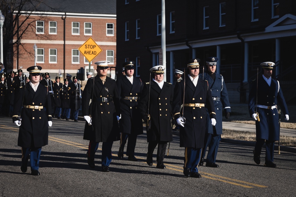 Procession Practice for Carter State Funeral