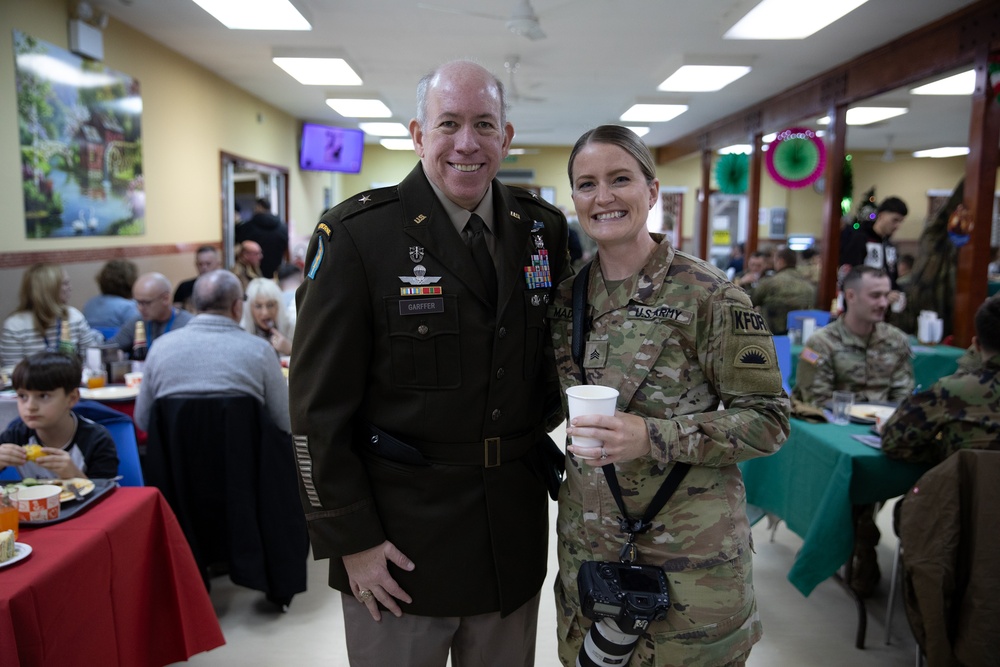 Holiday celebration on Camp Bondsteel, Kosovo