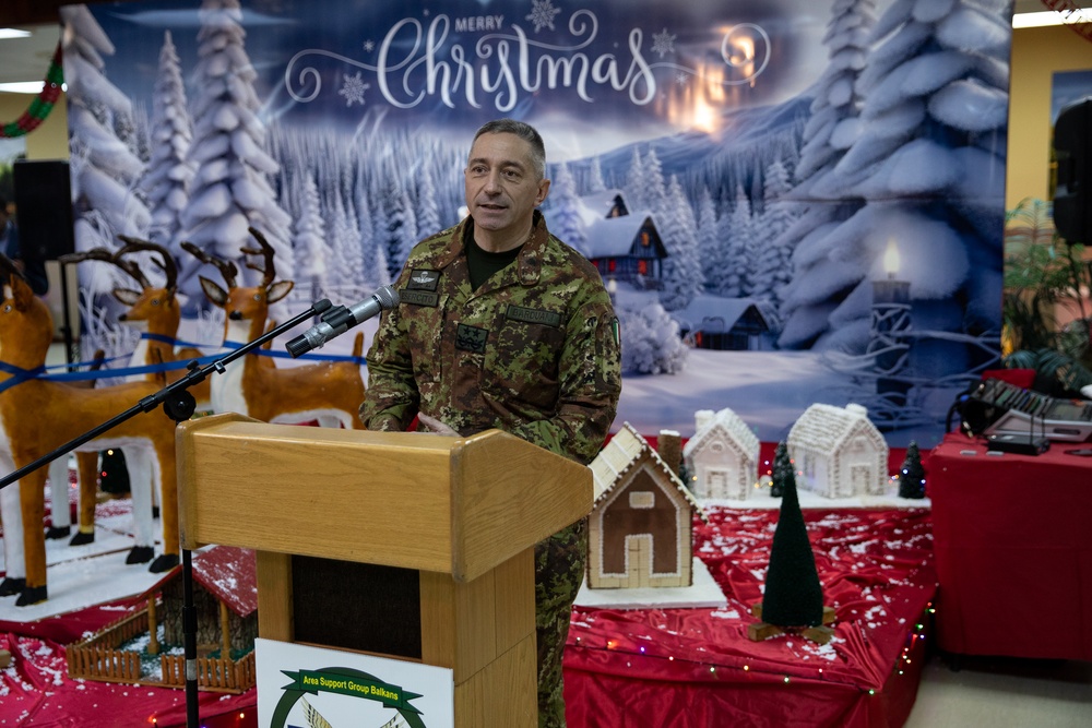 Holiday celebration on Camp Bondsteel, Kosovo