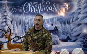 Holiday celebration on Camp Bondsteel, Kosovo