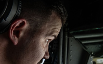 Stronger Together: 100th ARW KC-135 refuels NATO E-3 Sentry