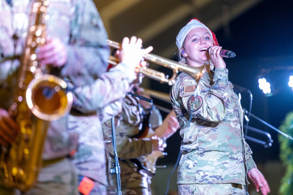 AFCENT Band performs for the holidays