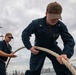 USS Higgins Conducts Sea-And-Anchor Evolution