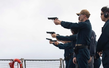 USS Higgins Conducts Small Arms Training