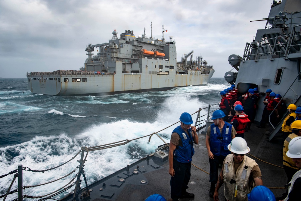 USS Sterett conducts routine operations as part of the Carl Vinson Carrier Strike Group