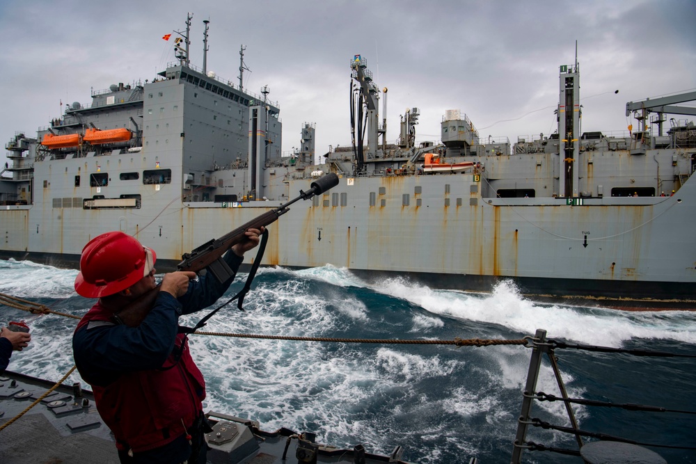 USS Sterett conducts routine operations as part of the Carl Vinson Carrier Strike Group