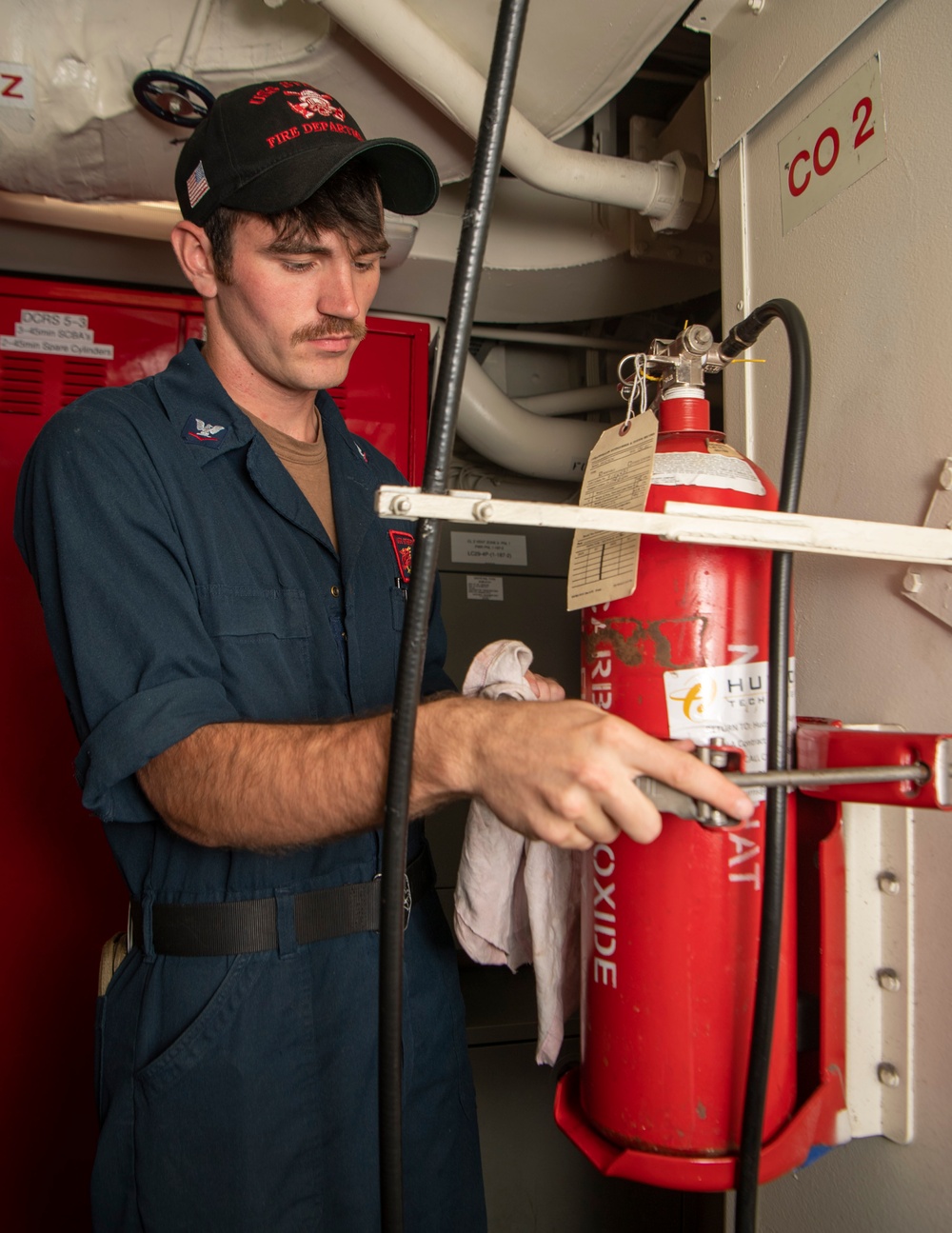 USS Sterett conducts routine operations as part of the Carl Vinson Carrier Strike Group