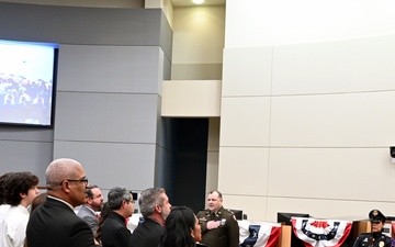 Yuma Proving Ground commander leads Pledge of Allegiance at City of Yuma inauguration ceremony