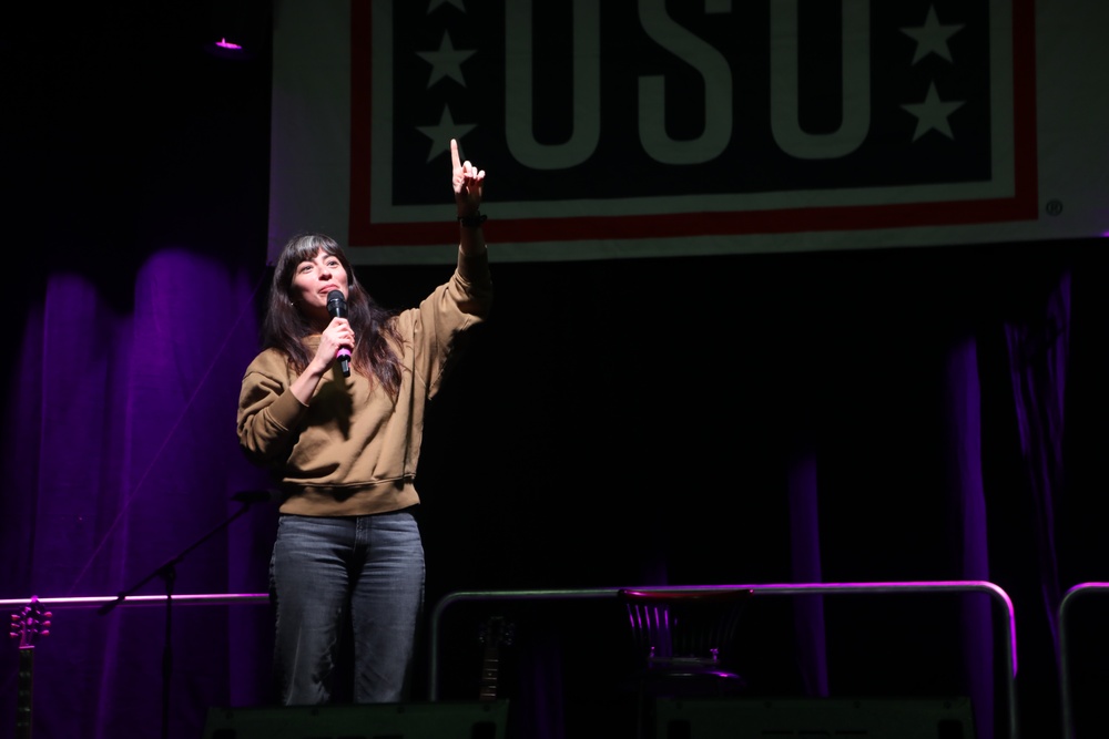 Melissa Villaseñor brings laughter to U.S. troops