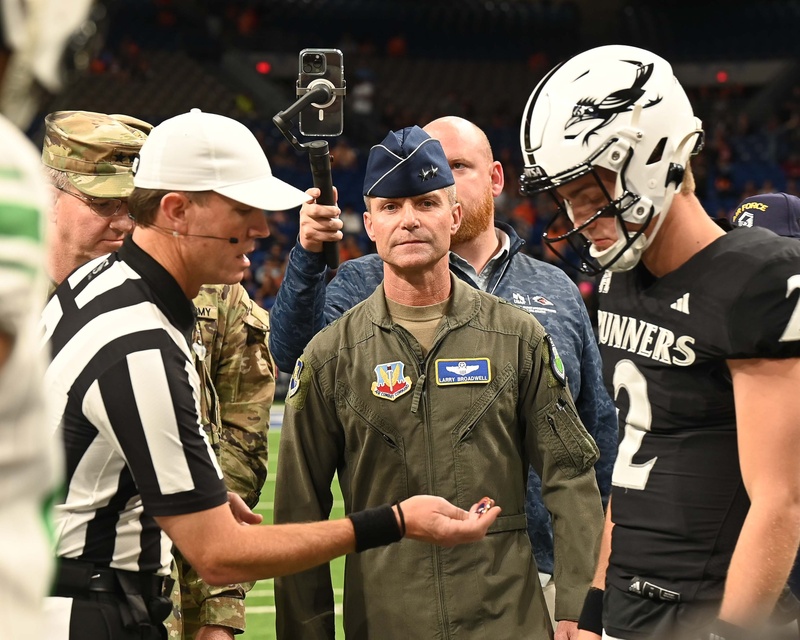 Maj. Gen. Larry Broadwell, 16th Air Force (Air Forces Cyber) deputy commander, had the incredible honor of attending a coin toss for the University of Texas at San Antonio versus North Texas game.