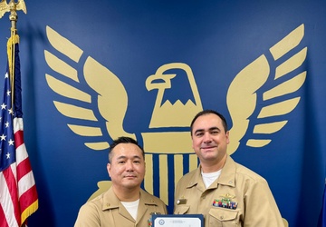 NTAG Great Lakes Sailor Frocked to Senior Chief