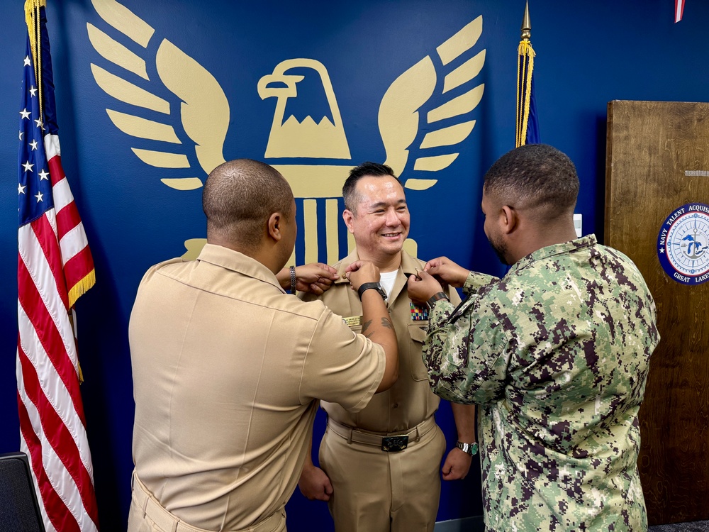 NTAG Great Lakes Sailor Frocked to Senior Chief