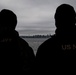 Nimitz Sailors Observe the Seattle Skyline