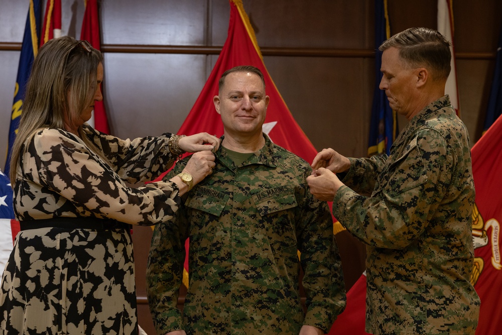 Maj. Gen. Cunningham promoted to current rank